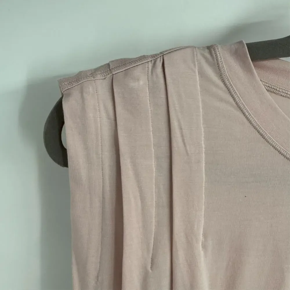 Lululemon Hour to Hour Bodysuit XS Pink Sleeveless Boxy Thong Stretch Minimalist